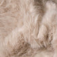 HomeRoots 24" x 36" x 1.5" Faux Sheepskin Area Rug in Taupe Finish