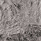 HomeRoots 24" x 36" x 1.5" Sheepskin Faux Fur Single Area Rug in Gray Finish