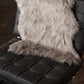 HomeRoots 24" x 36" x 1.5" Sheepskin Faux Fur Single Area Rug in Gray Finish