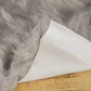 HomeRoots 24" x 36" x 1.5" Sheepskin Faux Fur Single Area Rug in Gray Finish