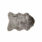HomeRoots 24" x 36" x 1.5" Sheepskin Faux Fur Single Area Rug in Gray Finish