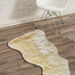 HomeRoots 24" x 36" x 1.5" Single Sheepskin Area Rug With Gold Finish