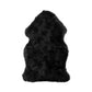 HomeRoots 24" x 36" x 1.5" Single Sheepskin Area Rug in Black Finish
