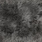HomeRoots 24" x 36" x 1.5" Single Sheepskin Area Rug in Gray Finish