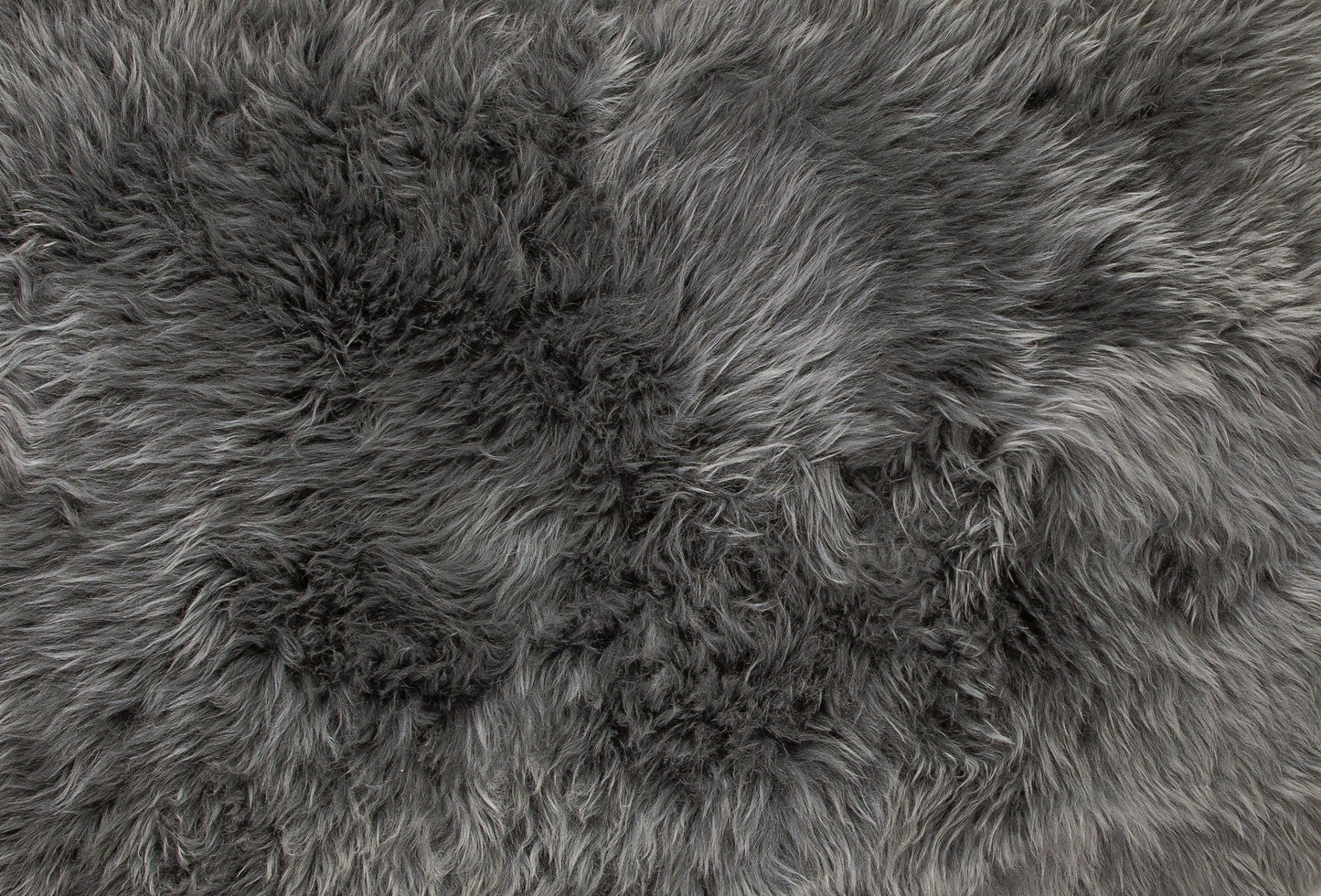 HomeRoots 24" x 36" x 1.5" Single Sheepskin Area Rug in Gray Finish