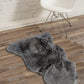 HomeRoots 24" x 36" x 1.5" Single Sheepskin Area Rug in Gray Finish
