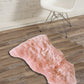 HomeRoots 24" x 36" x 1.5" Single Sheepskin Area Rug in Pink Finish