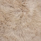 HomeRoots 24" x 36" x 1.5" Single Sheepskin Area Rug in Taupe Finish