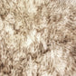 HomeRoots 24" x 36" x 2" New Zealand Single Sheepskin Rug With Gradient Chocolate Finish