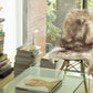HomeRoots 24" x 36" x 2" New Zealand Single Sheepskin Rug With Gradient Chocolate Finish