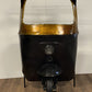 HomeRoots 24" x 36" x 65" Tuk Tuk Bar in Black and Gold Finish