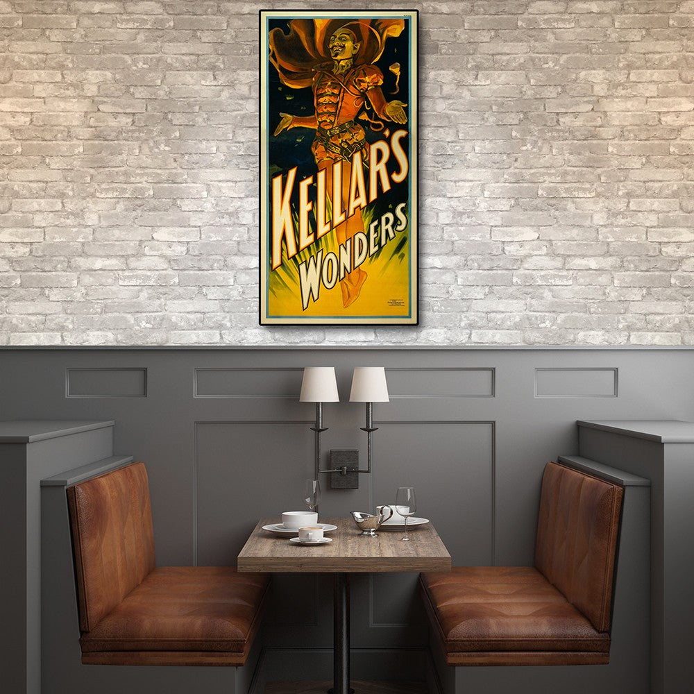 HomeRoots 24" x 48" Keller's Wonders Vintage Magic Poster Wall Art