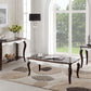 HomeRoots 24' x 48' x 18' Walnut White Wood Coffee Table