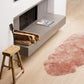 HomeRoots 24" x 72" x 2" Double Sheepskin Area Rug in Pink Finish