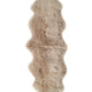 HomeRoots 24" x 72" x 2" Double Sheepskin Area Rug in Taupe Finish