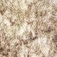 HomeRoots 24" x 72" x 2" Gradient Chocolate Double Sheepskin - Area Rug