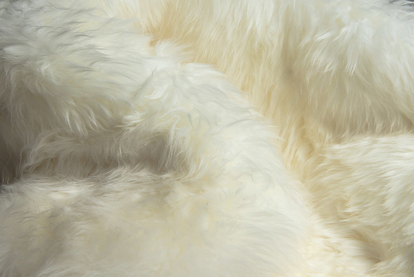HomeRoots 24" x 72" x 2" Natural Double Sheepskin Area Rug