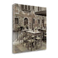 HomeRoots 25" Authentic Venetian Cafe Giclee Wrap Canvas Wall Art