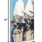 HomeRoots 25" Fun and Vibrant Sailboats Giclee Wrap Canvas Wall Art