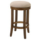 HomeRoots 25" Honeysuckle Finished Solid Wood Frame With Cream Fabric Counter Stool