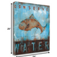 HomeRoots 25" Keep Our Oceans Clean 4 Giclee Wrap Canvas Wall Art