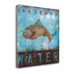 HomeRoots 25" Keep Our Oceans Clean 4 Giclee Wrap Canvas Wall Art