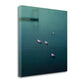 HomeRoots 25" Little Boat Lanterns in Water Giclee Wrap Canvas Wall Art