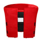 HomeRoots 25" Luxurious Wood and Microfiber Folding Chair in Red Finish