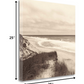 HomeRoots 25" Retro Vintage Sand Dunes Giclee Wrap Canvas Wall Art