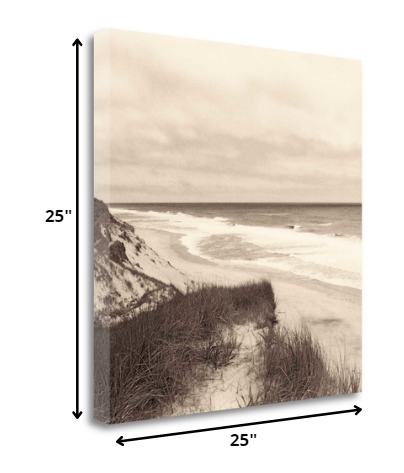 HomeRoots 25" Retro Vintage Sand Dunes Giclee Wrap Canvas Wall Art