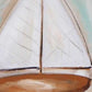 HomeRoots 25" Starfish Sailboat and Beach Sign Giclee Wrap Canvas Wall Art