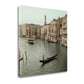 HomeRoots 25" Venetian Grand Canals with GondolaGiclee Wrap Canvas Wall Art.