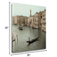 HomeRoots 25" Venetian Grand Canals with GondolaGiclee Wrap Canvas Wall Art.