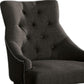 HomeRoots 25' x 27' x 41' 2-Piece Gray Fabric And Walnut Counter Height Chair
