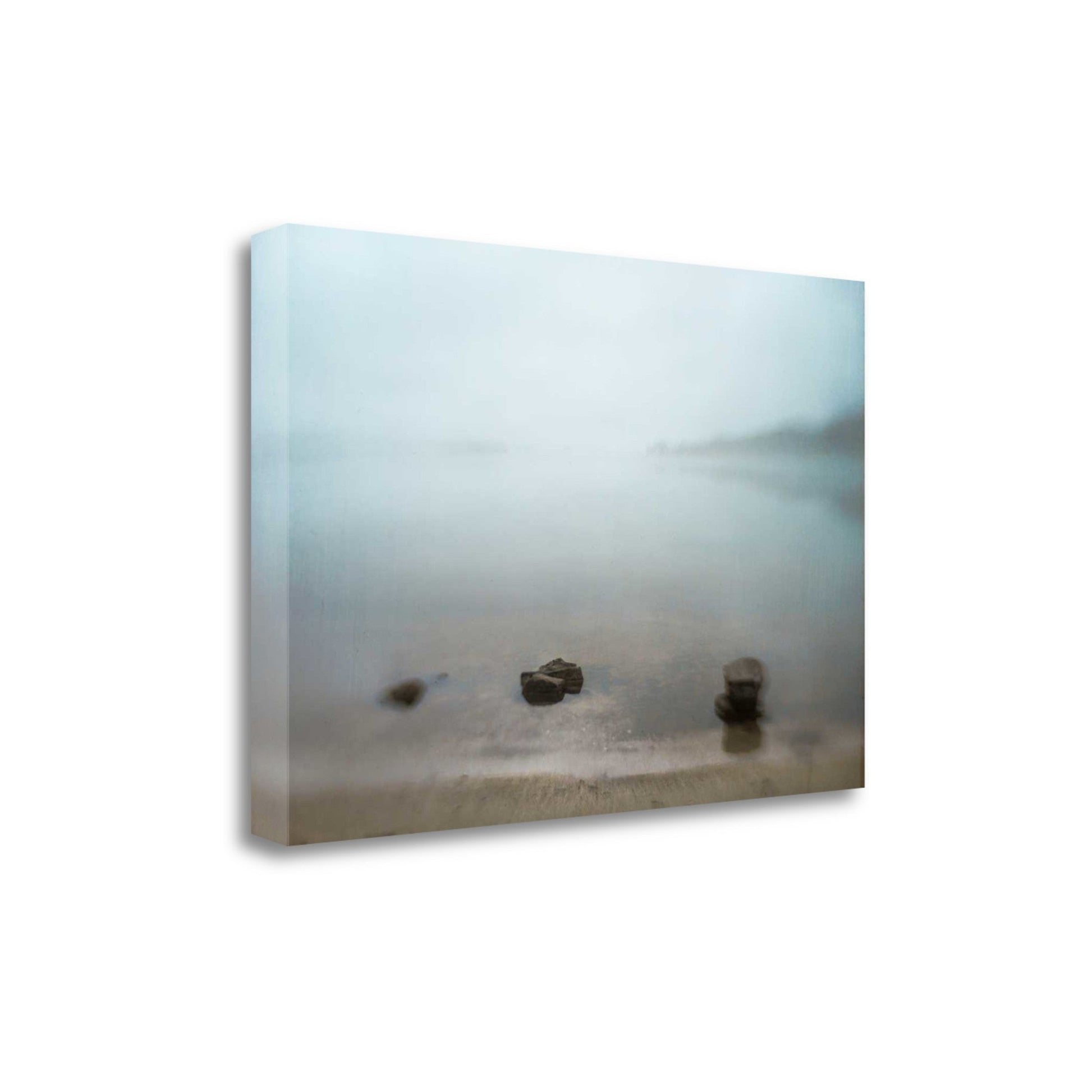 HomeRoots 26" Calming Water's Edge Giclee Wrap Canvas Wall Art