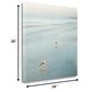 HomeRoots 26" Coastal Two Seagulls on the Beach Giclee Wrap Canvas Wall Art