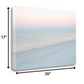 HomeRoots 26" Cotton Candy Beach Sky 2 Giclee Wrap Canvas Wall Art
