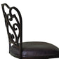 HomeRoots 26" Dark Espresso Scroll Back Metal Swivel Bar Stool