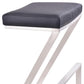 HomeRoots 26" Iron Backless Counter Height Bar Chair With Gray and Silver Finish