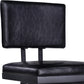 HomeRoots 26" Iron Swivel Counter Height Bar Chair in Black Finish