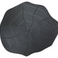 HomeRoots 26" Modern Black Organic Shaped Wood And Metal End Table