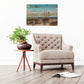 HomeRoots 26" Ocean Sand Dunes Wood Plank Wall Art