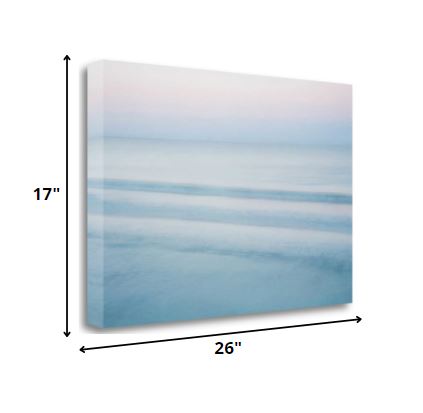 HomeRoots 26" Scenic Blue Waters Giclee Wrap Canvas Wall Art