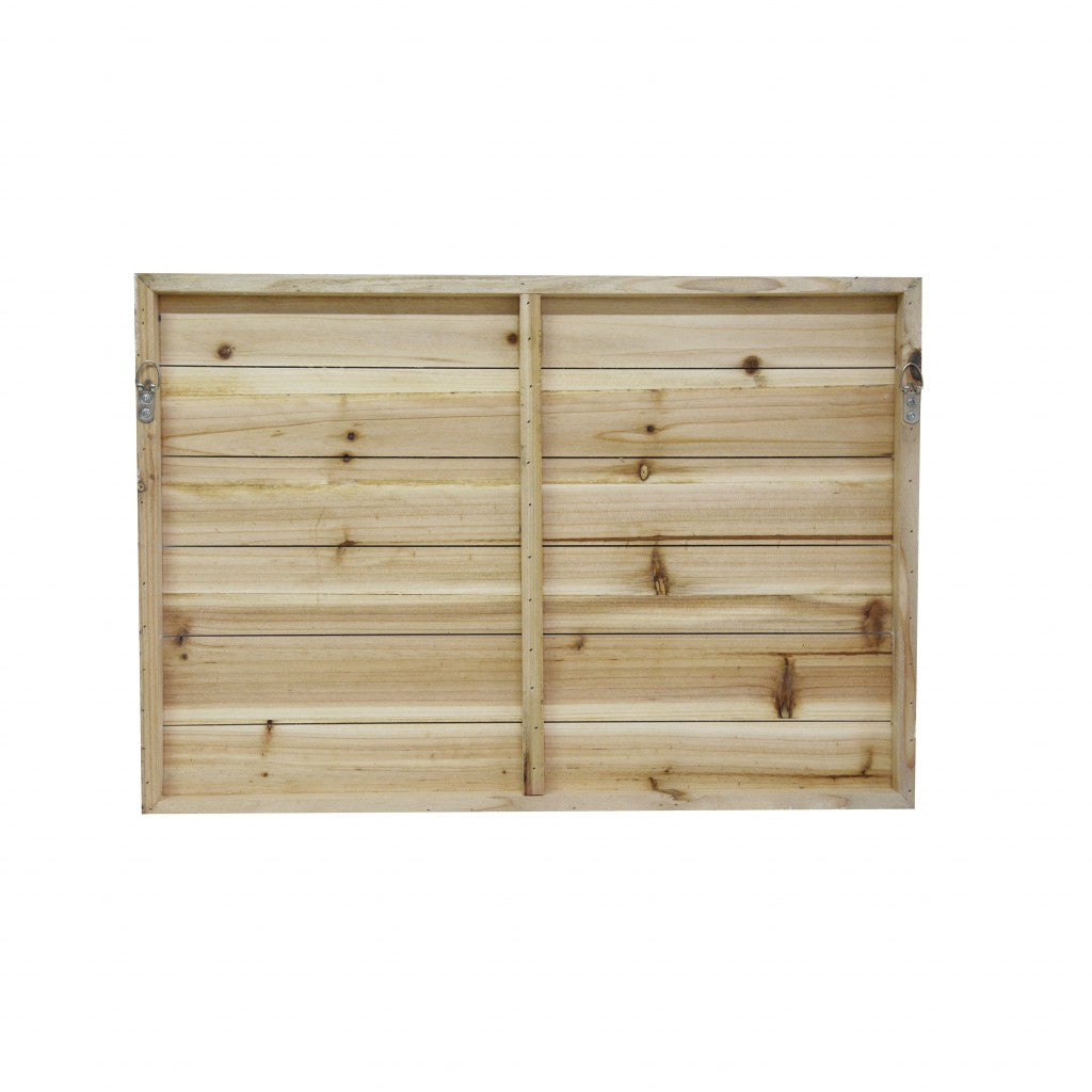 HomeRoots 26" Striking USA Flag Wood Plank Wall Art