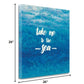 HomeRoots 26" Take Me To The Sea Giclee Wrap Canvas Wall Art
