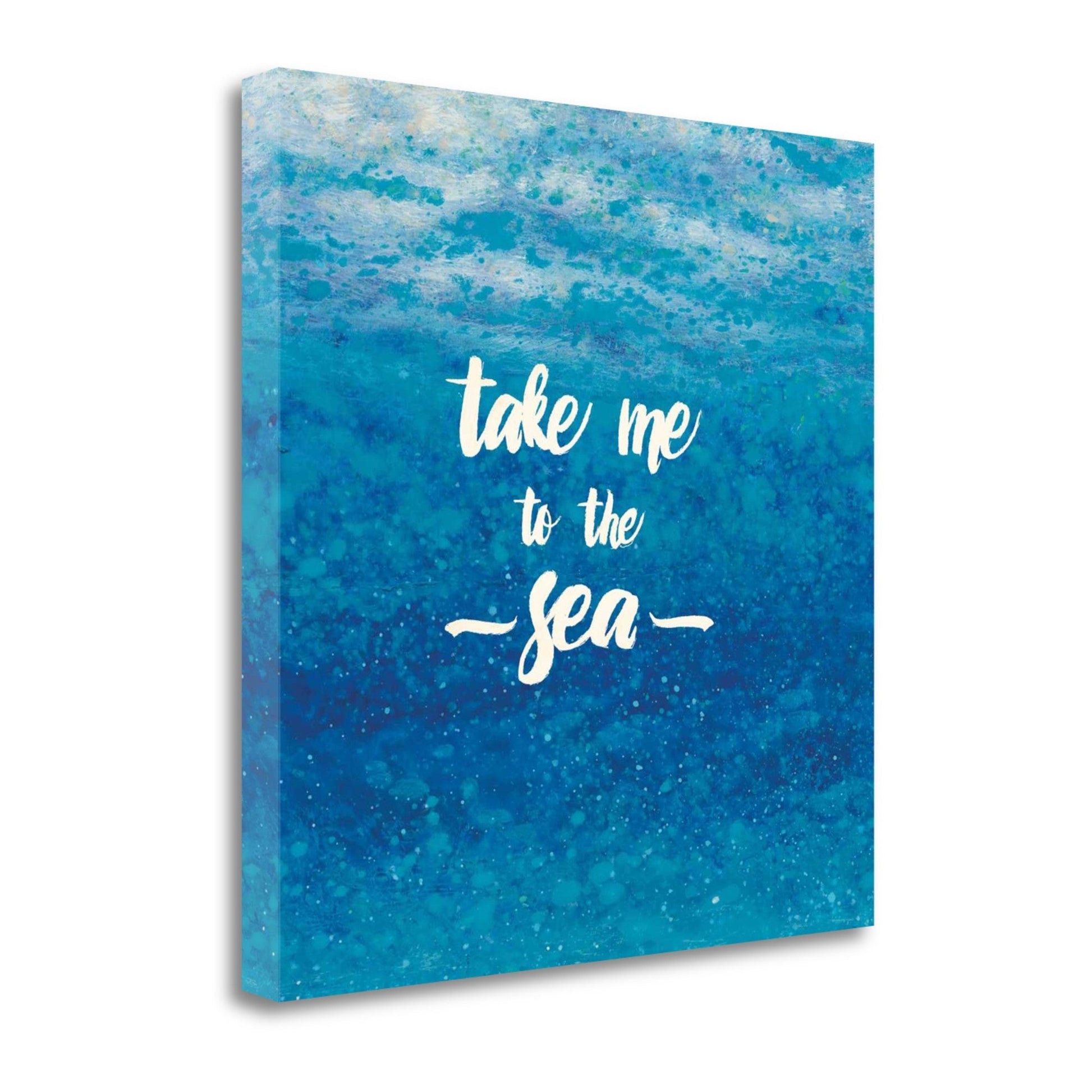 HomeRoots 26" Take Me To The Sea Giclee Wrap Canvas Wall Art
