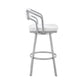 HomeRoots 26" Timeless White Faux Leather Bar Stool