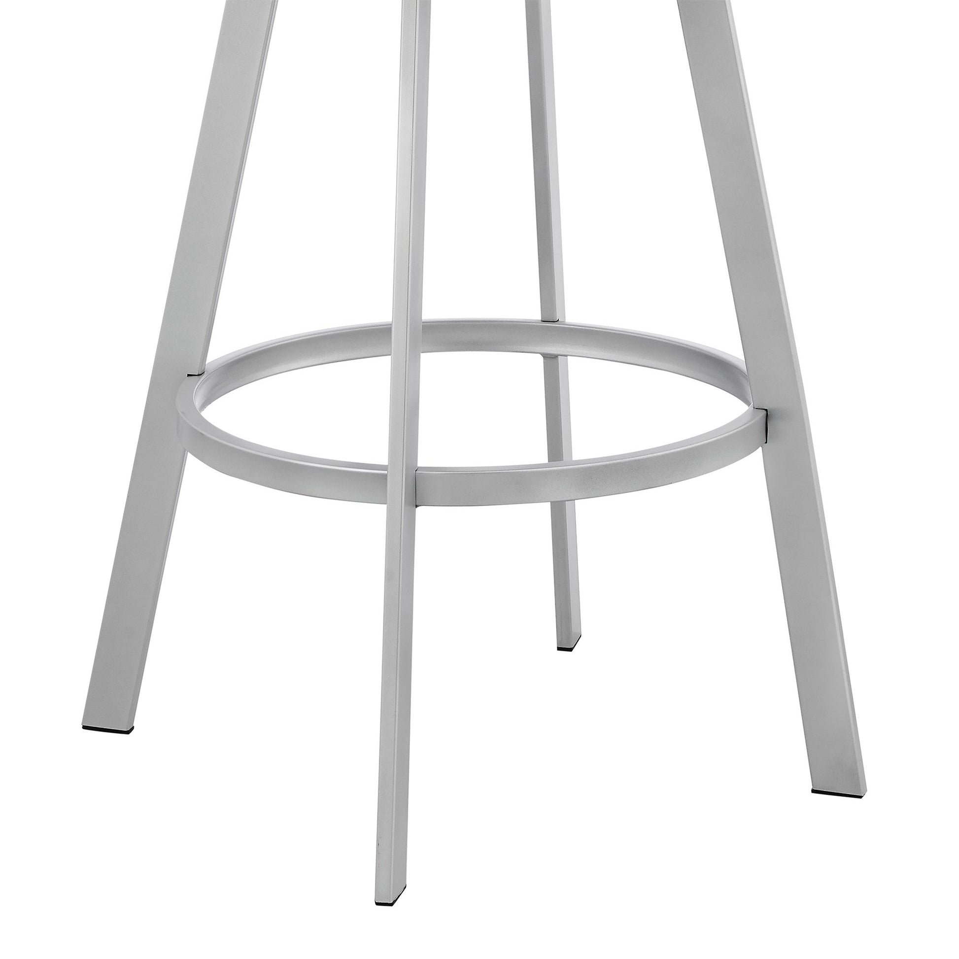 HomeRoots 26" Timeless White Faux Leather Bar Stool