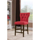 HomeRoots 26' x 21' x 39' 2-Piece Light Brown Linen And Walnut Side Chair