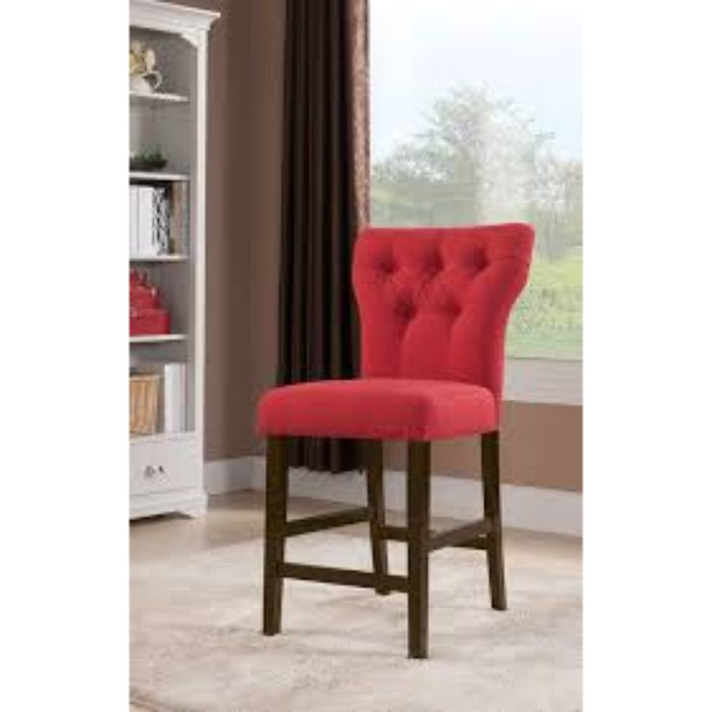 HomeRoots 26' x 21' x 39' 2-Piece Light Brown Linen And Walnut Side Chair